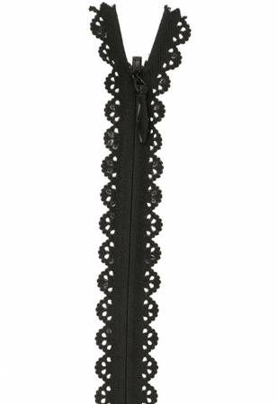 Zipper Lace 40cm, black