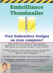 Embrilliance Thumbnailer Embroidery Software