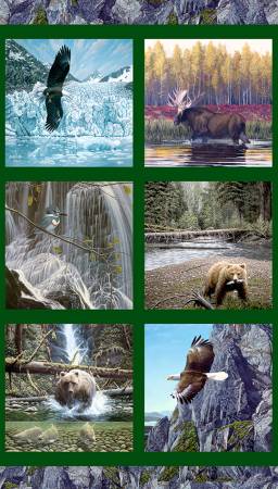 Nature's Odyssey 24" x 42" Panel Quilting Cotton