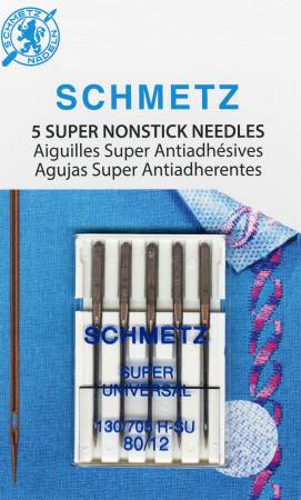 Schmetz Super Nonstick Needle 5ct Size 80/12