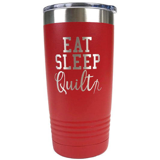 Tumbler Red Eat Sleep Quilt