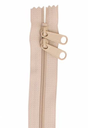 30" Zipper For Handbag Double Slide - Natural