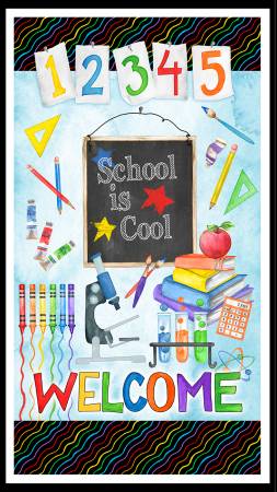 School is Cool Multi Large 24" x 42" Panel
