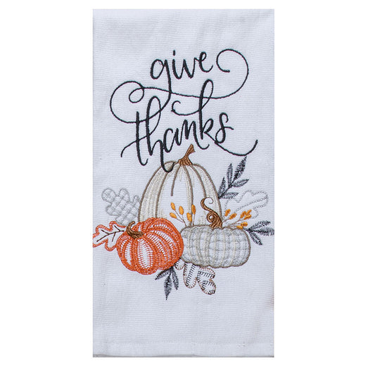 Terry Towel Embroidery Pumpkin