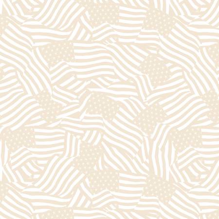 Stars of Valor Cream Flag Texture All Over