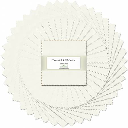 Essential Solids || Cream || 5in Squares