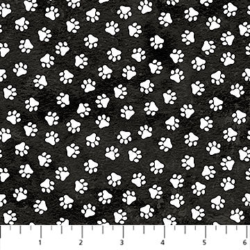 Hide and Seek Cat Paws Black/White