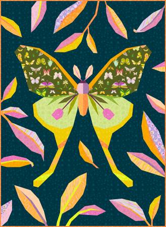 Luna Moth (40"x55") Quilt Top