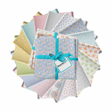 Happy Heart 16pcs/Fat Quarter Bundle - FQHPHPK
