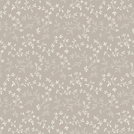 Blushing Blooms Dark Beige Tossed Leaves