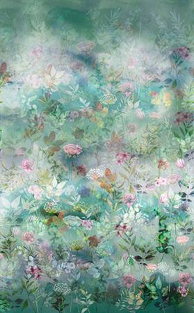 Blush Garden Dusty Blue Multi