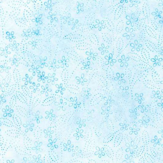 Artisan Batiks: Pastel Petals Glacier Blue