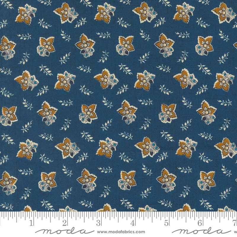 Lydias Lace Indigo Tossed Vintage Florals