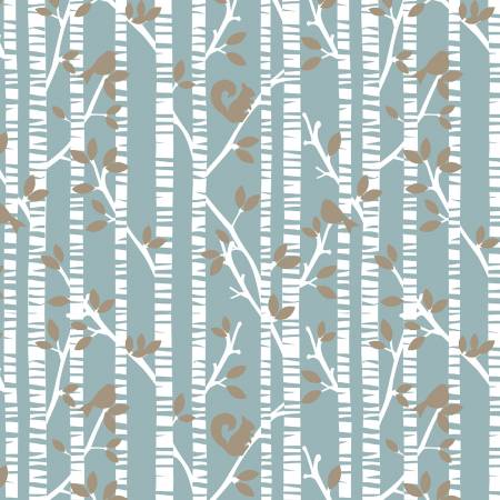 Winter Whispers Tree Trunks with Birds & Squirrels