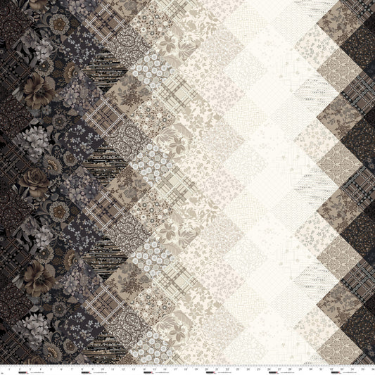 Field of Seams: Bittersweet Cappuccino Cheater Quilt