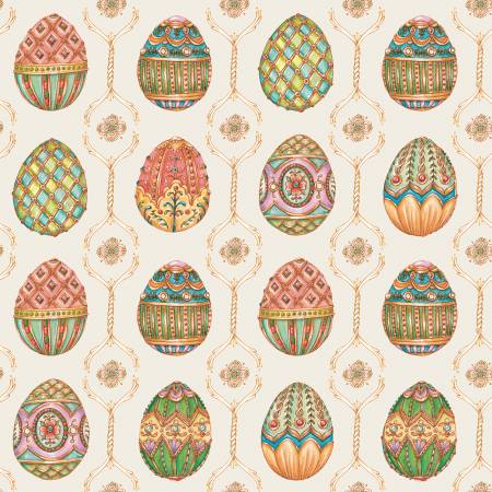 Sweet Spring Easter Eggs Ivory Easter