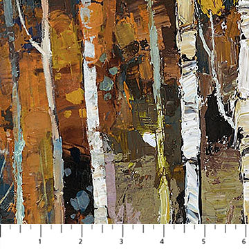 First Snow Birch Trees Rust Multi