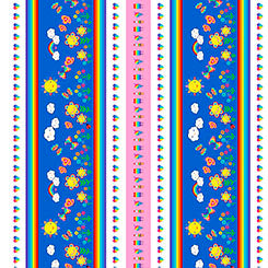 SUNSHINE & RAINBOWS || ICE CREAM & GARDEN BORDER STRIPE || Multi
