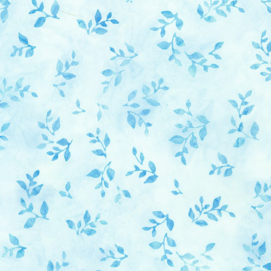 Artisan Batiks: Pastel Petals Breeze Blue
