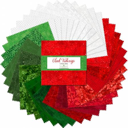5in Squares, Karat Gems Glad Tidings, 42pcs