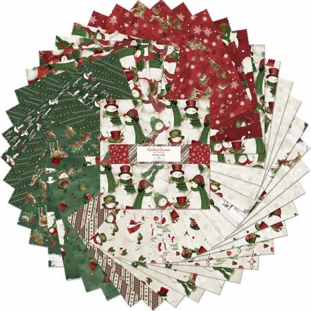 10in Squares Woodland Snowmen, 42pc