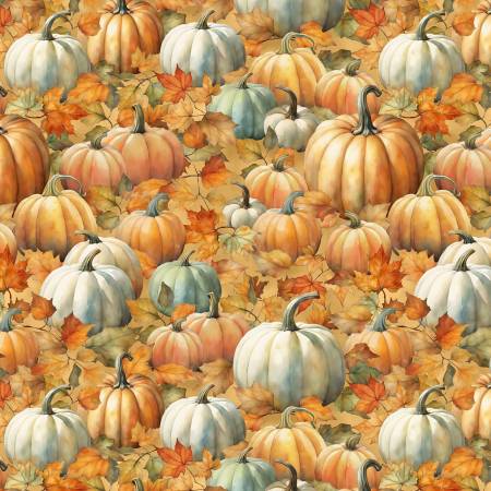 Glorious Fall Golden Tan Packed Pumpkins