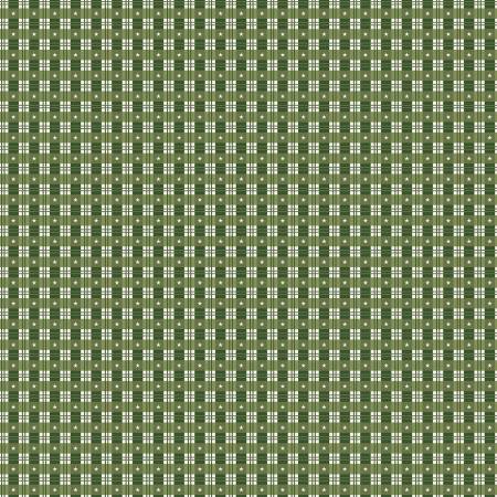 Christmas Wishes Star Plaid Green