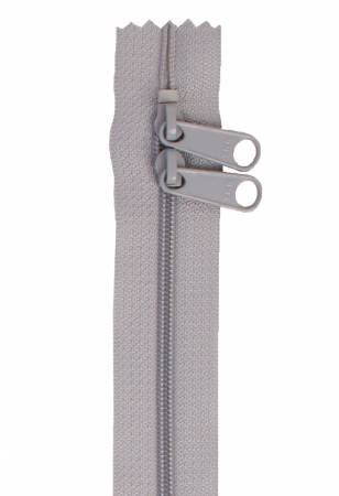 30" Zipper For Handbag Double Slide - Pewter