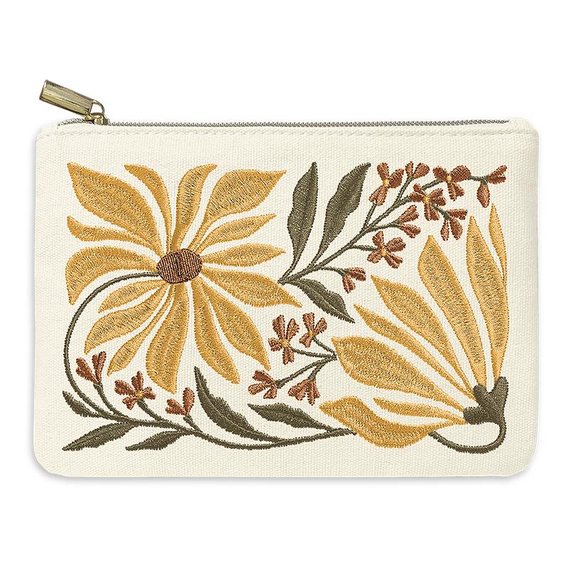 FM Pouch Embroidery Sunflower