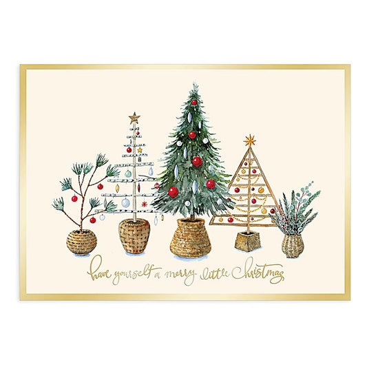 Holiday Cards Potted Trees 12ct