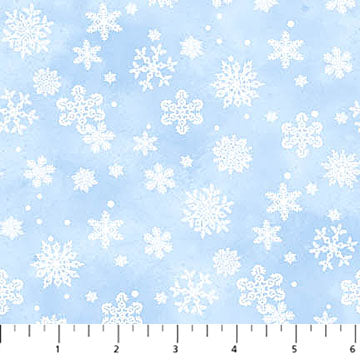 St Nicholas Snowflakes Lt Blue