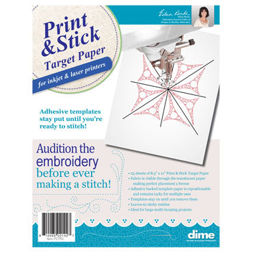 Print and Stick Target Paper