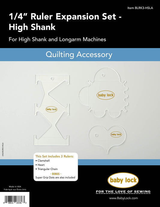 1/4 inch Ruler Expansion Set- High Shank and Long Arm BLRK3-HSLA