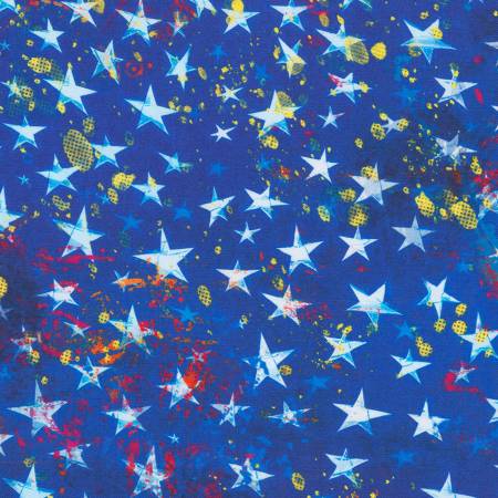 Land of the Free Stars Blue