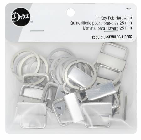 Key Fob Hardware1in Nickel Includes Fob & Ring