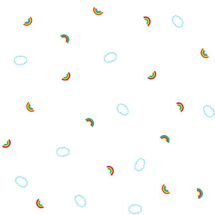 Lower The Volume || White || Rainbows