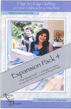 Edge to Edge Machine Embroidery Quilting Expansion Pack 6