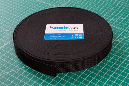 Strapping 1in Black per yard