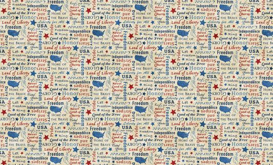 Stonehenge Stars And Stripes 8 Beige Multi B23461-12