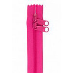 40" Zipper For Handbag Double Slide-Rasberry