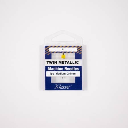 Klasse Twin Metallic 2.0mm/80 1 Needle