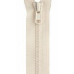 Separating Zipper 22" Natural