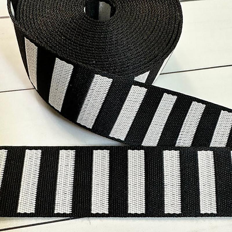 Bold Stripe Web Black/White