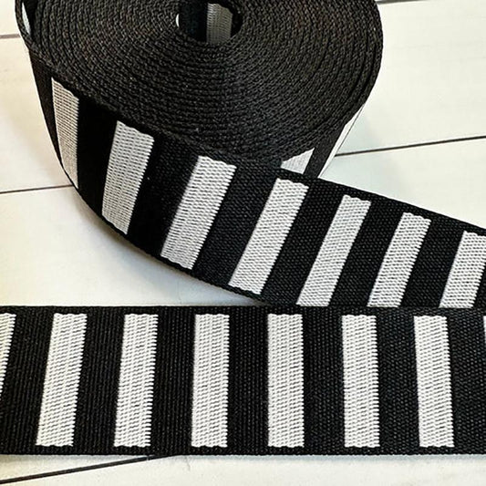 Bold Stripe Web Black/White
