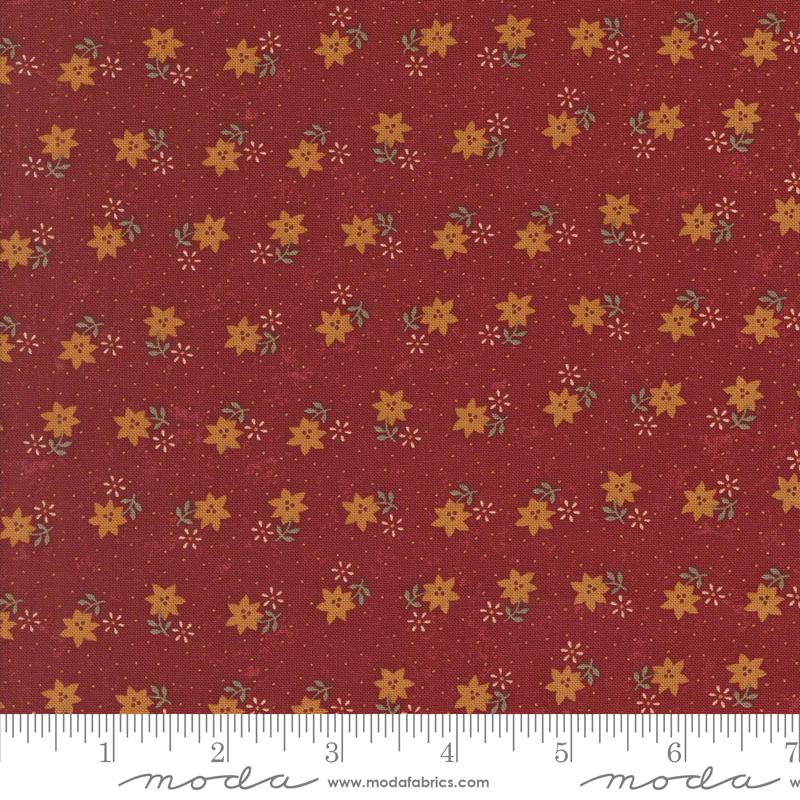 A Vintage Christmas Cactus Florals Red