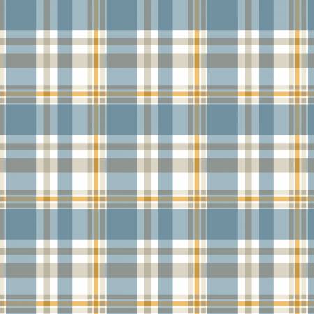Autumn Vibes Blue Plaid