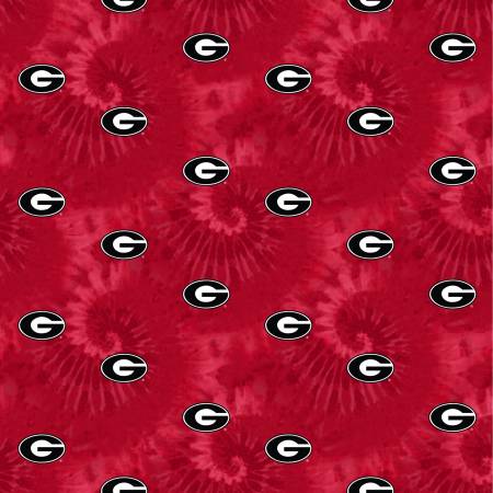 NCAA-Georgia Tye Dye Cotton