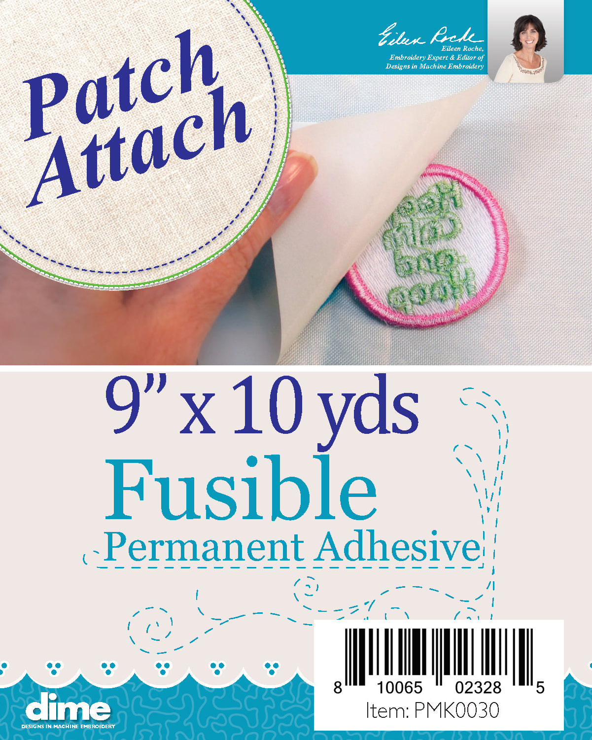 Patch Attach Fusible Permanent Adhesive 9 In