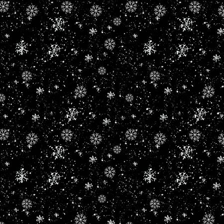 Merry Gnome-ments Black Snowfall All Over