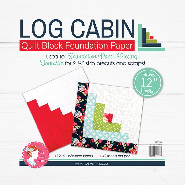 12" Log Cabin Foundation Paper ISE 753